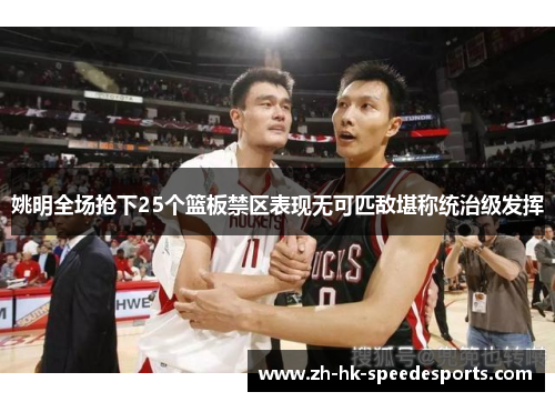 姚明全场抢下25个篮板禁区表现无可匹敌堪称统治级发挥