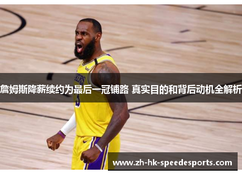 詹姆斯降薪续约为最后一冠铺路 真实目的和背后动机全解析
